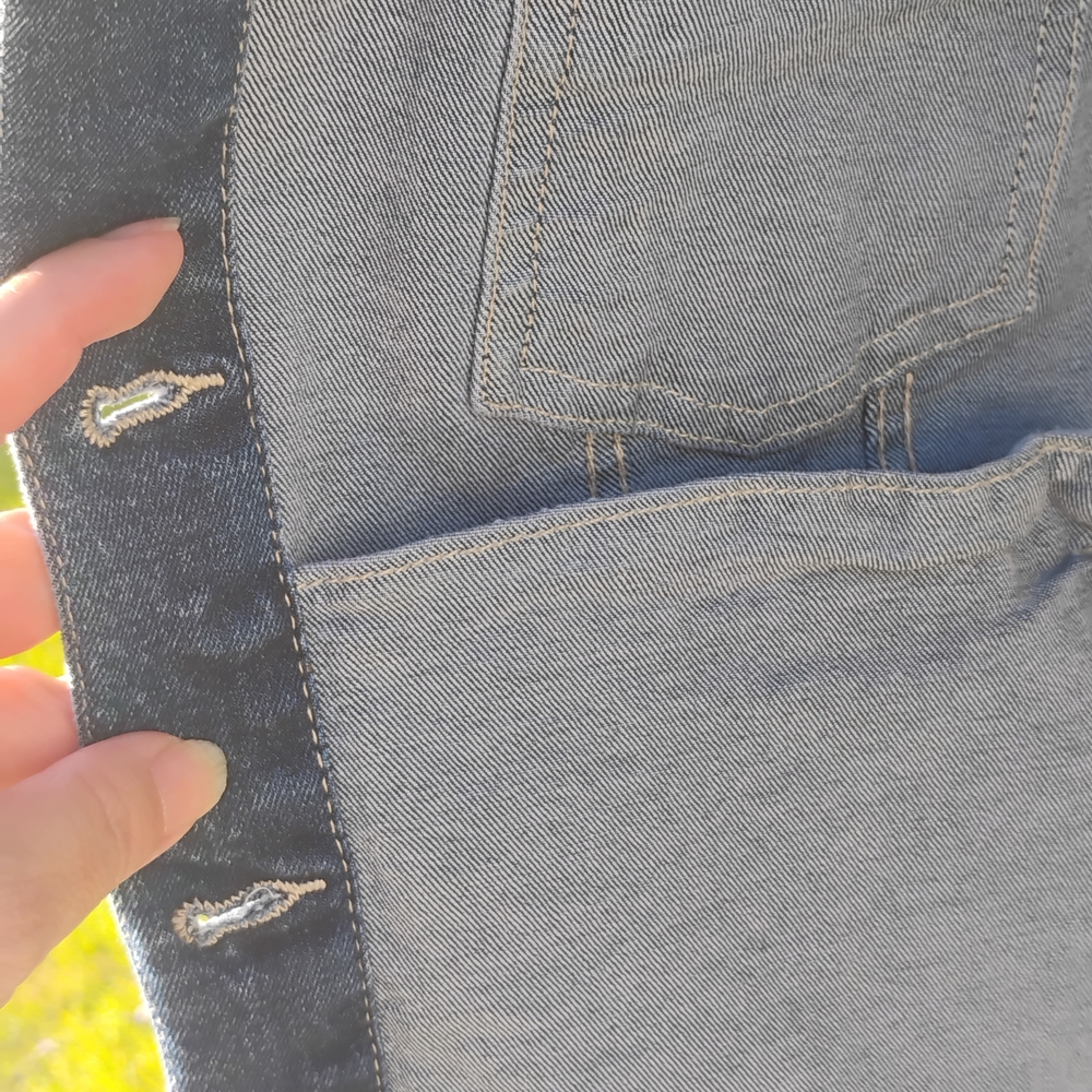 Embroidered Blue Denim Jean Jacket - Sugar Skull - Picture 6 of 10